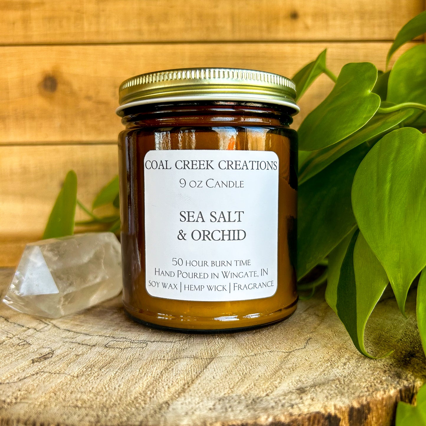 Sea Salt and Orchid | Scented Natural Soy Candle